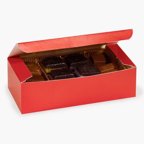 Nashville Wraps Red Candy Boxes, 1 lb. 7 x 3-3/8 x 2, 100PK CBR2 - main