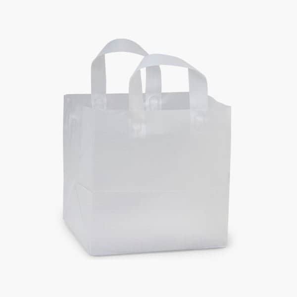 Nashville Wraps Clear Frosted Plastic Gift Bags, Regal 13x8x16, 3 mil, 200PK BREGFRP - main