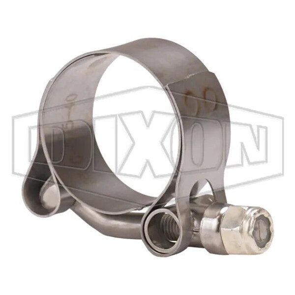 Dixon T-Bolt Hose Clamp, 1.474 to 1.692 in Nominal, 0.025 in Thick, 300 SS, Domestic STBC163 - main