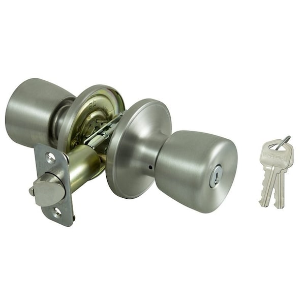 Prosource Entry Knob, Stainless Steel, K3, KW1 Keyway, 3 Grade TS600BRA4B - main