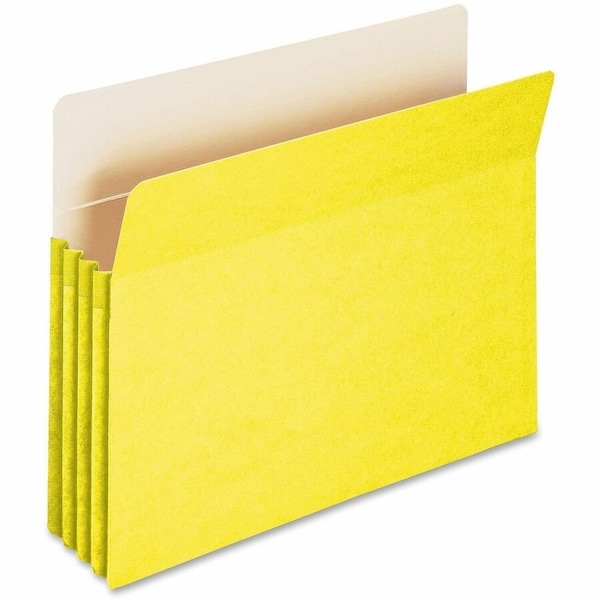 Smead File Pocket, StraightCut Tab, 312 Expansion, Letter Size, Yellow, 25 per Box 73233, Yellow SMD73233 - main