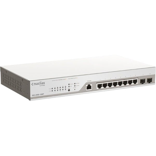D-Link NUCLIAS CLOUD-SMART + SWITCH 8 PORT GIGABIT WITH 1Y LICENSE IN DBS-2000-10MP - main
