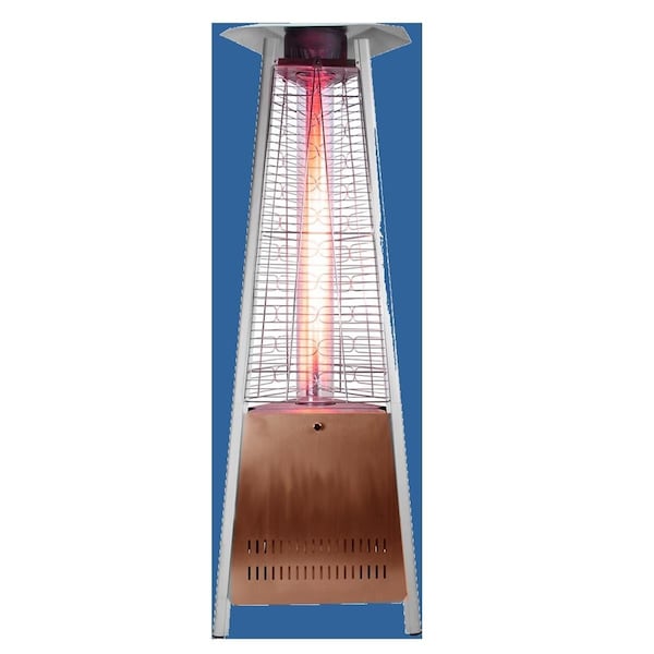 Sunheat Intl Decorative Flame Triangle Golden Hammer Patio Heater 99605 - main