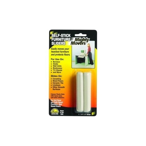 Master Caster Furniture Glides, Self-Stick, Rect., 4", PK4 87005 - main