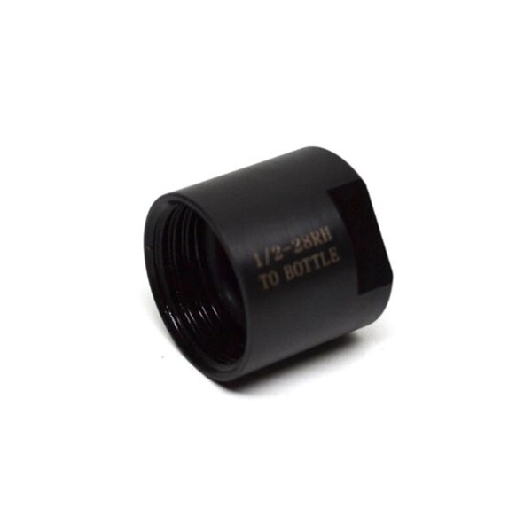 Defenseguard Black Oxide Steel Bottle Adapter with Wrench Flats, 14 x 1 in. DE1112747 - main
