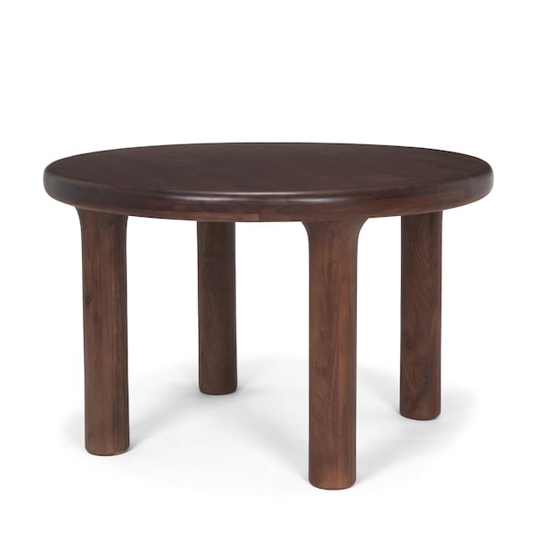 Homeroots 48" Brown Solid Wood Round Top Dining Table 604022 - main