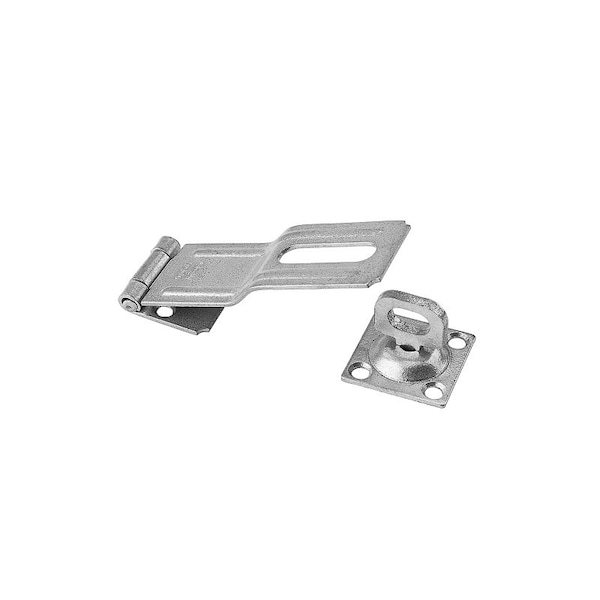 National Hardware V32 Series Safety Hasp, 4-1/2 in L, 1-1/2 in W, Galvanized Steel, 0.41 in Dia Shackle N103-069 - main
