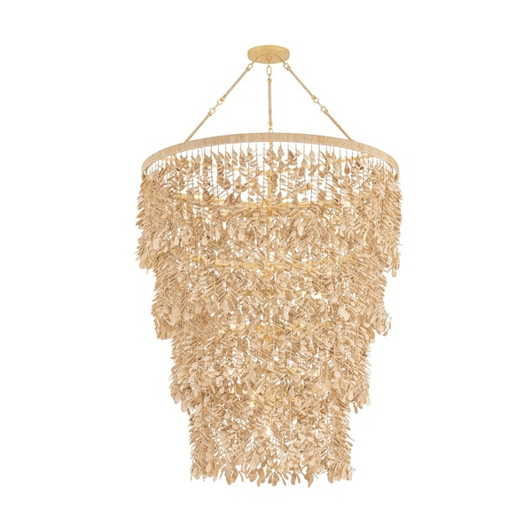Corbett Lighting Naxos 18 Light Chandelier in Vintage Gold Leaf Finish 552-42-VGL - main