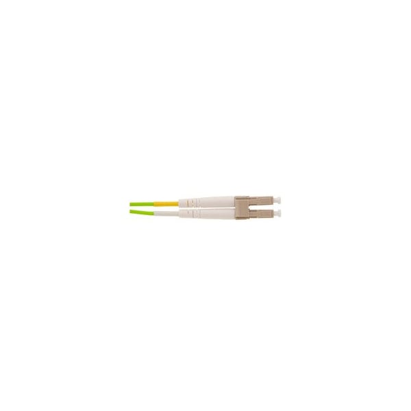 Cable Wholesale LC OM5 Duplex 2.0mm Fiber Optic Patch Cord, OFNR /LSZH, Wideband Multimode WDM 50/125, Lime LCLC-51008 - main