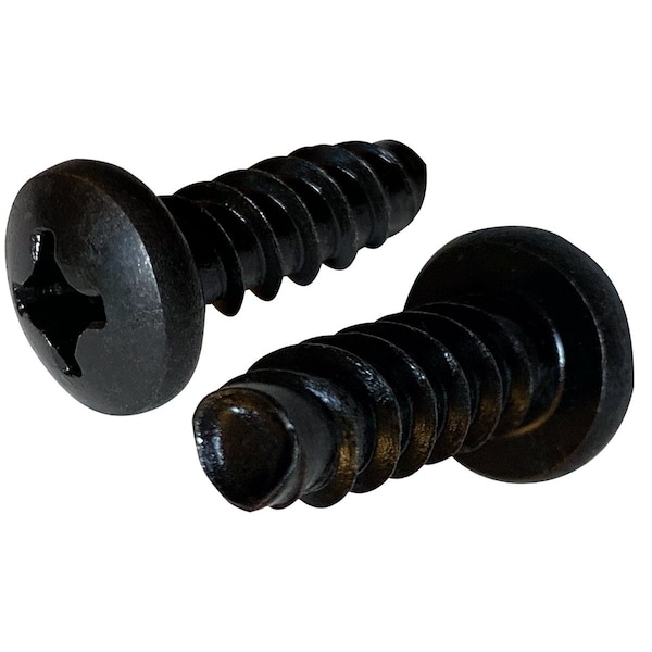 Newport Fasteners #2-28 x 3/8 in, Black Zinc Steel Pan Head Phillips Drive, 2000 PK 683931-2000 - main