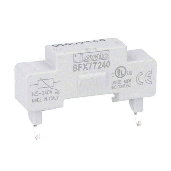 Lovato Quick Connect Surge Supressor For Bf09-Bf150 125-240Vac Coils, 5PK BFX77240 - main