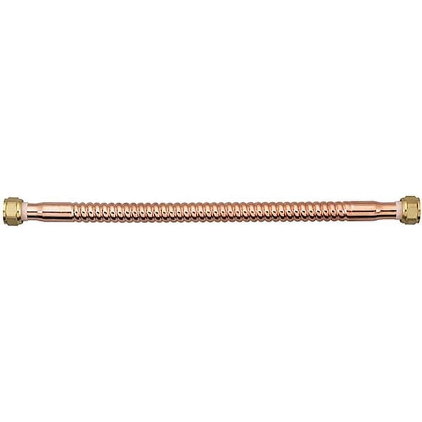 Homewerks 3/4 in. FIP each X 3/4 in. D FIP 18 in. Copper Water Heater Supply Line 7211-18-34FIP-B - main