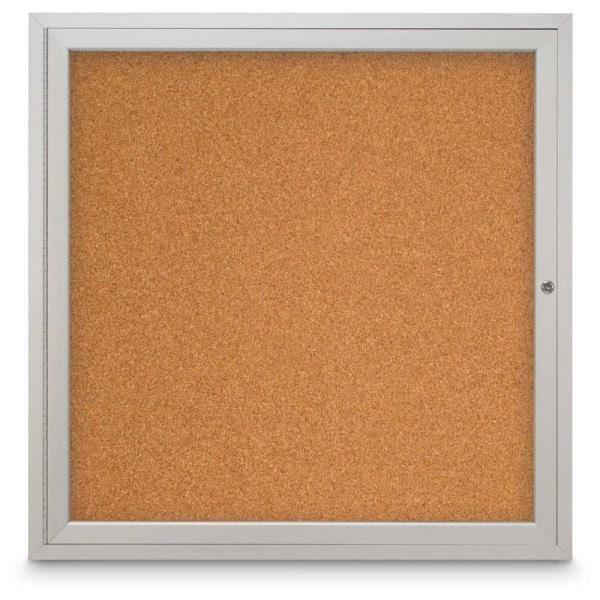 United Visual Products Corkboard, Cork/Satin, 36" x 36" UV403-SATIN-CORK - main