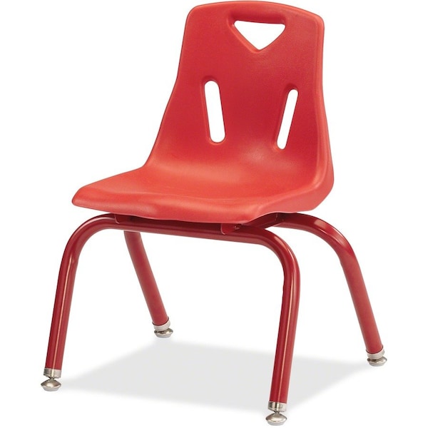 Jonti-Craft Berries Stacking Chair with Powder-Coated Legs, 10 in. Ht, Red 8120JC1008 - main