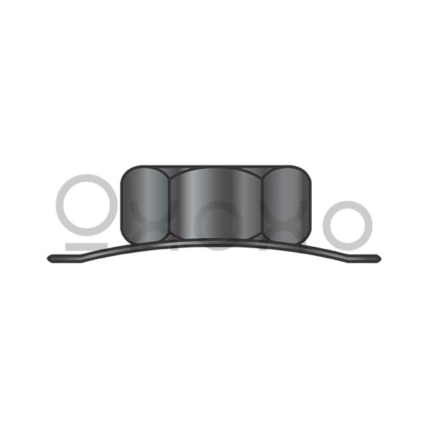 Oxoxo 1/4-20 Conical K Keps Lock Nut Black Oxide And Oil, 5000PK 636633 - main
