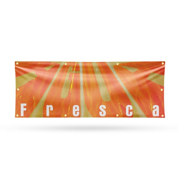 Signmission Agua Fresca, 36 Inch x 96 Inch, Vinyl Banner B-96-30454 - main