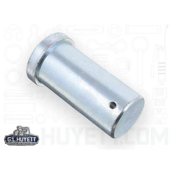 Huyett Clevis Pin, Zn Plt Med Carbon Steel, 2 Dia x 3.375 Overall L x 4 Shk L x .25 Hole Dia CLPZ-2000-4000 - main