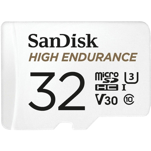 Sandisk High Endurance 32 GB microSD - 100 MB/s Read - 40 MB/s Write - 2 Year Warranty SDSQQNR032GAN6IA - main