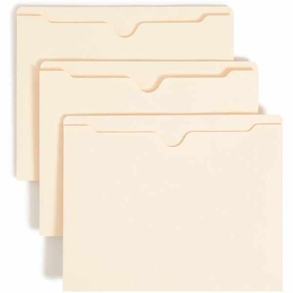 Smead 2-PLY TOP FILE JACKETS, 2in ACCORDION EXPANSION, LETTER, 11 POINT MANILA, 50PK 75560 - main
