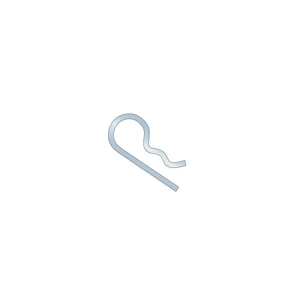 Huyett Bridge Pin, Zinc Plated Spring Steel, 0.177 in Wire Dia x 2.766 in Length x Fits 17/32 in Shaft BP-154 - main