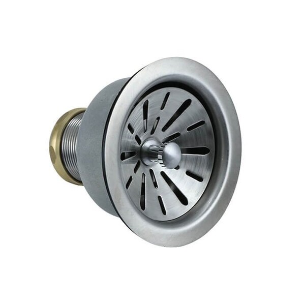 Mountain Plumbing Contemporary 3-1/2in Deluxe Stemball Kitchen Sink Strainer MT310/PVDBB - main