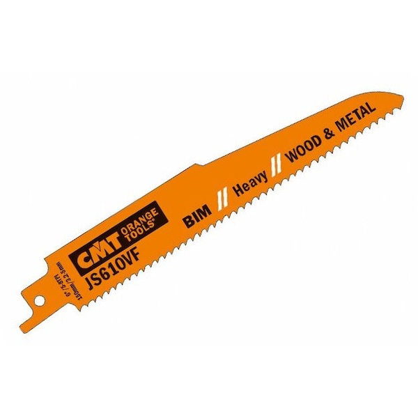 Cmt RECIPROCATING SAW BLADES for WOOD&METAL (BIM) 6inx 5-8TPI (5-PCS.) JS610VF-5 - main