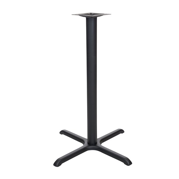 Bfm Seating Stamped Steel - 30 x 30 Cross Base - Bar Height - 3in Column - 7 7/8in Welded Top Plate STB-3030T - main