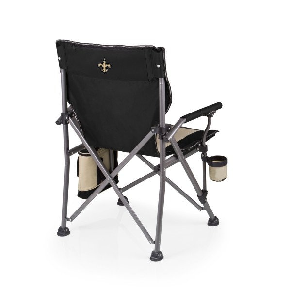 Picnic Time Family Of Brands NFL New Orleans Saints - Outlander XL Camping Chair with Cooler 800-00-175-204-2 - main