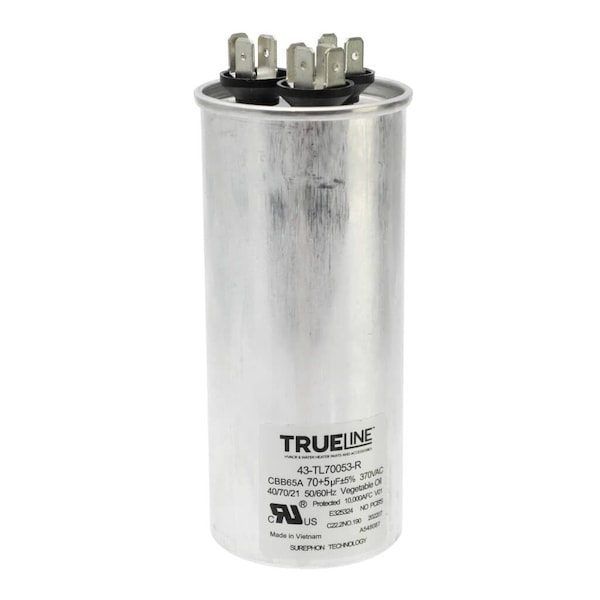 Rheem CAPACITOR - 70/5/370 DUAL ROUN 43-TL70053-R - main