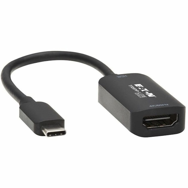 Tripp Lite USB C TO HDMI ADAPTER CABLE 4K 60HZ M/F THUNDERBOLT 3 DP 1.2 6IN U444-06N-HDR-B - main