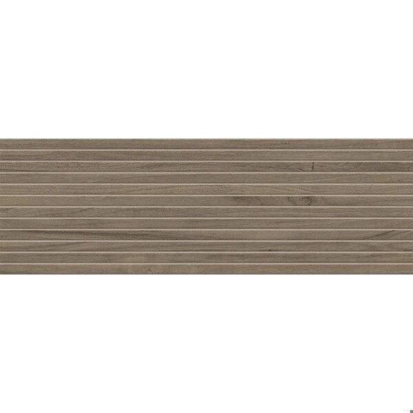 Andova Tiles SAMPLE-Flume Umbra Brown 13-in. x 39-in. Subway Linear Wood-Look Matte Ceramic Wall Tile SAM-ANDFLU1456 - main