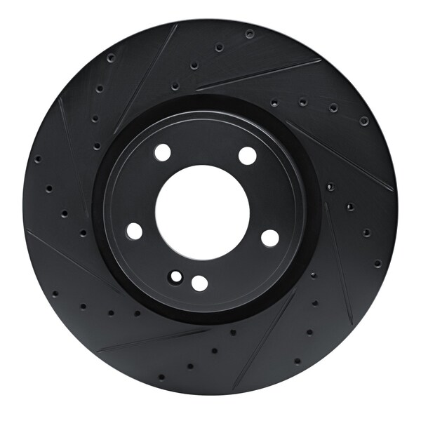 Dynamic Friction Co DFC Brake Rotor - Drilled and Slotted - Black 633-63176L - main