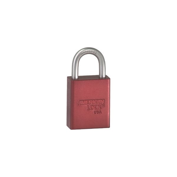 Master Lock Co SFIC Padlock 3in Shackle Red Less Cylinder A3107WO RED - main