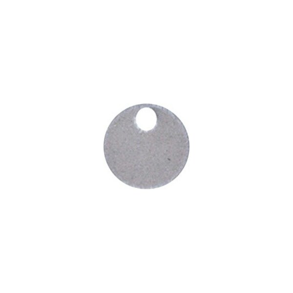 Panduit Marker Tag, 304 Stainless Steel, 1 in H x 1 in W, Silver, Circle, 25 PK MT1D-Q - main