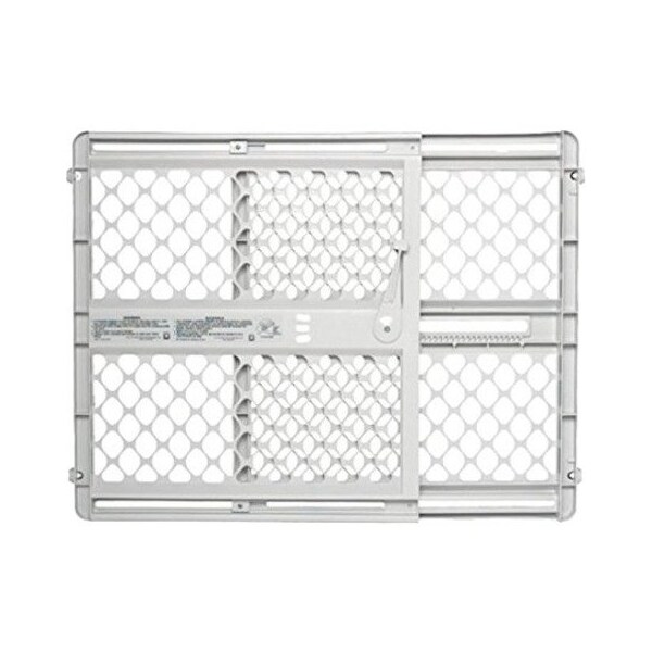 North States Industries North States Gray 26 in. H X 26-42 in. W Plastic Child Safety Gate 8615 - main