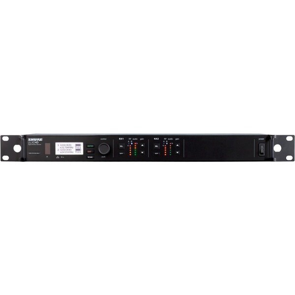 Shure DUAL DIGITAL WIRELESS RECEIVER WITH INTERNAL POWER SUPPLY, 1/2 WAVE ANTENNA AND ULXD4D=-X52 - main