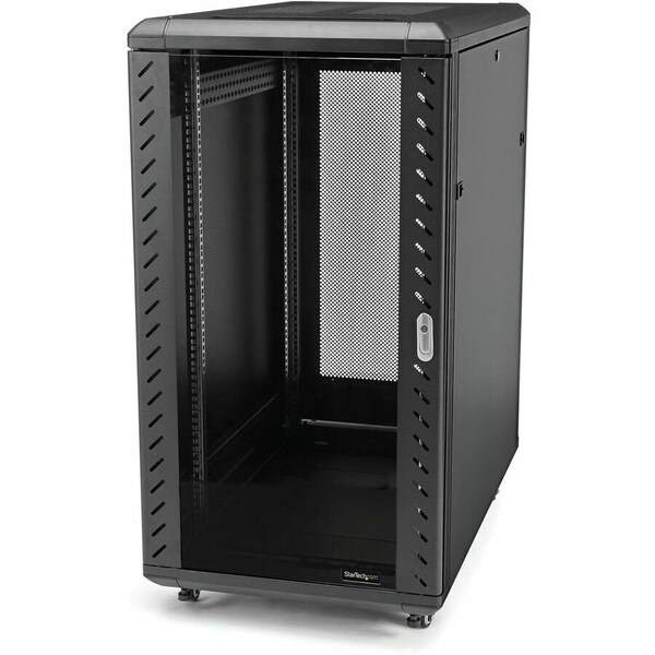 Startech.Com 25U 36in Knock-Down Server Rack Cabinet with Casters RK2536BKF - main