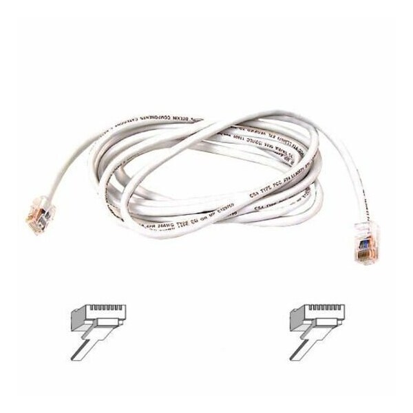 Belkin 10Ft Cat6 Snagless Patch Cable, Utp, White Pvc Jacket, 23Awg, 50 A3L980-10-WHT-S - main