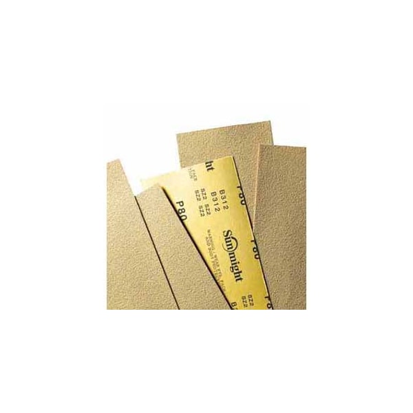 Sunmight Usa Gold 09106 Plain Sanding Sheet, 9" W x 11" L, P80 Grit, Premium Aluminum Oxide Abrasive-50 pieces 9106 - main