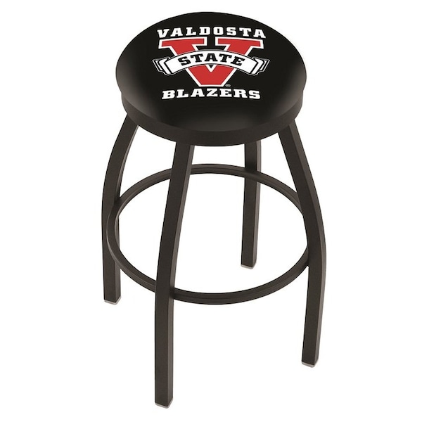 Holland Bar Stool Co 30" Blk Wrinkle Valdosta State Swivel Bar Stool, Accent Ring L8B2B30ValdSt - main