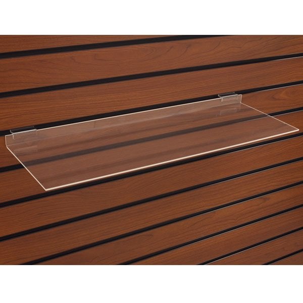 Specialty Store Services Acrylic Slatwall Shelf, 24 In. W X 8 In. D 4910 - main