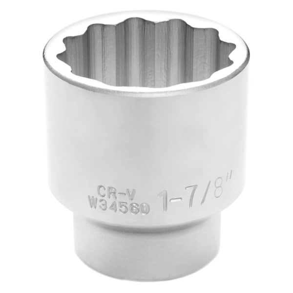 Performance Tool 3/4 in. Dr. 1-7/8 in. 12pt Socket, Chrome Vanadium, Corrosion Resistant W34560 - main