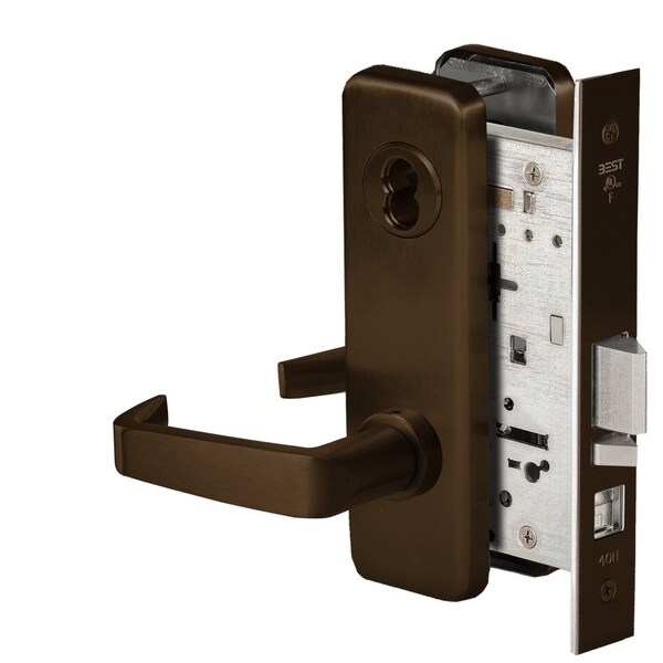 Best Grade 1 Office Mortise Lock, 15 Lever, J Escutcheon, SFIC Housing Less Core, Oil-Rubbed Bronze Fini 45H7A15J613 - main