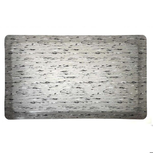 Rhino Mats Antifatigue Mat, 3 ft L x 2 ft W, 1/2 in Thickness, Vinyl, Gray TT-2436G-12 - main