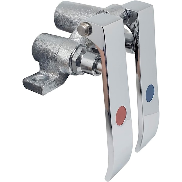 Amgood Stainless Steel Dual Knee Pedal Valve Control for Faucet DBL KNEE VALVE-Z - main