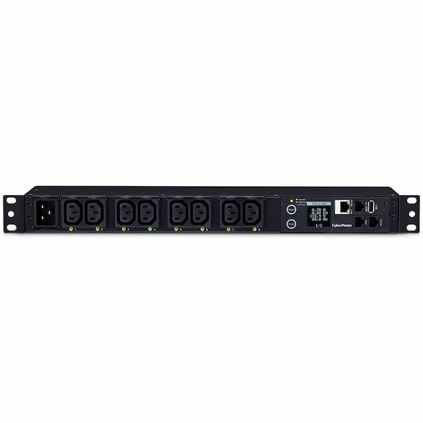 Cyberpower 20A 100-240V METERED-BY-OUTLET SWITCHED PDU 8 C13 OUTLETS 10FT CORD 3 YEAR WARRA PDU81005 - main