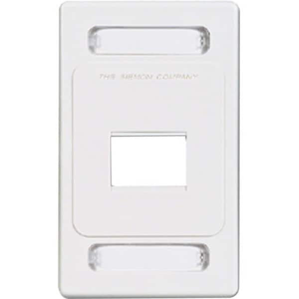 Siemon 2-PORT FLUSH MOUNT UNLOADED, SINGLE GANG MAX SERIES, WHITE MX-FP-S-02-02 - main