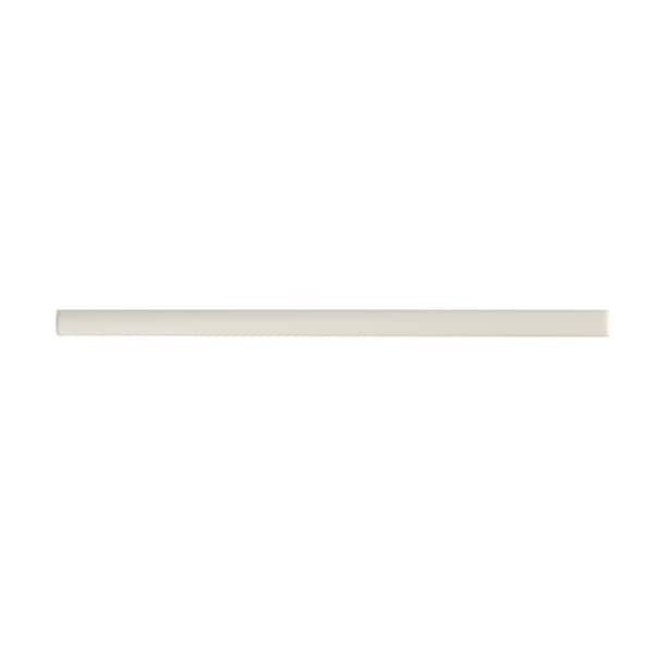 Apollo Tile 0.6x12 in. Glossy Pearl White Porcelain Bullnose Trim Wall and Floor Tile 0.5 sq ft/case, 10PK UMB88BIABULA - main