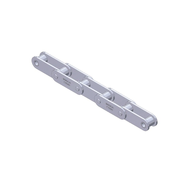 Senqcia Inspire Series SBR Conveyor Series Double Pitch Riveted Standard , 10 ft OAL, 1P, .469 Dia x .5 W C2060PCP2RB - main