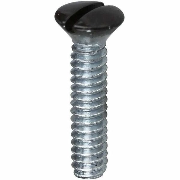 Dottie #6-32 x 1/2 in Slotted Oval Machine Screw, Zinc Plated Carbon Steel, 100 PK 414BRN - main